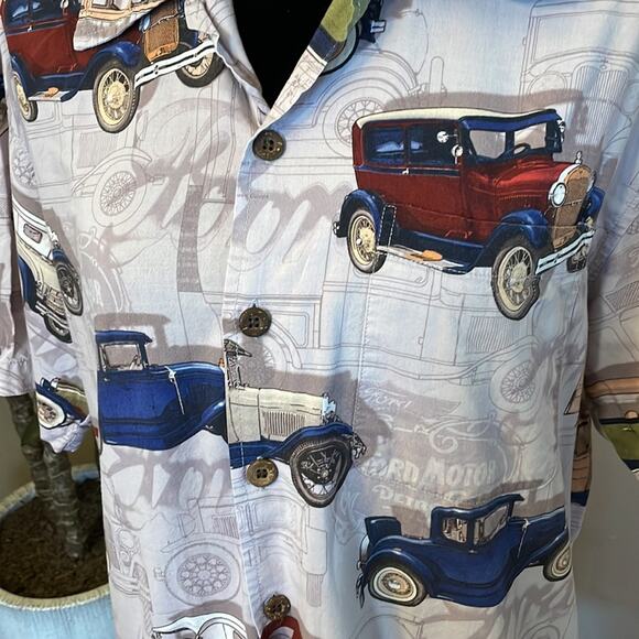 David Carey Ford Heritage Print Casual Button-Up - Picture 5 of 8